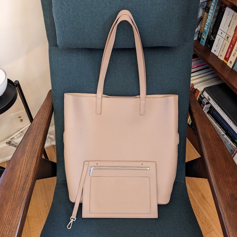 Away The Longitude Tote (Buff leather)